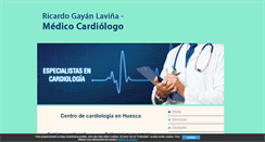 Desktop Screenshot of cardiologosenhuesca.com