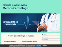 Tablet Screenshot of cardiologosenhuesca.com